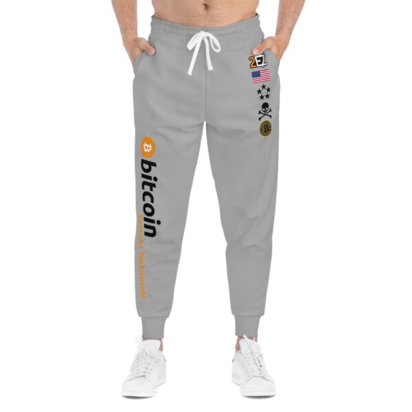 Bitcoin Athletic Joggers for Crypto Enthusiasts - Comfortable Activewear - Image 3