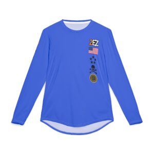 Men's UV Protection Long Sleeve - American Flag & Bitcoin Design
